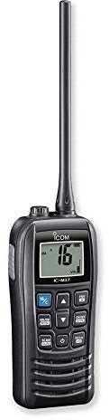 Transceptor Flotante náutico VHF con Sistema de detección de luz IC-M37E Nuevo 2019