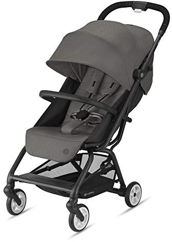 Cybex Gold Eezy S 2 Kinderwagen, Einhand-Faltmechanismus, Leichtgewicht, Ab Geburt bis 22 kg (ca. 4 Jahre), Soho Grey mit schwarzem Gestell, 520001595