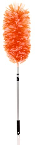 Dragon Dusters - The Best and Most Effective Duster - Easy Reach Extending Dusting Wand Red - Long Reach - Lightweight