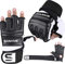 SAWANS Sac de Frappe, Gants de Boxe, Gants de karaté, Arts Martiaux, Arts Martiaux, Lutte, Muay Thai (Noir, L)