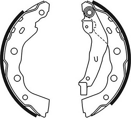 ABE Bremsbacken Satz für Trommelbremse Hinten Kompatibel mit MITSUBISHI Space Star DGA C05059ABE