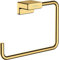 hansgrohe AddStoris - Handtuchring, Handtuchhalter für Wandmontage, verdeckte Befestigung, Badezimmer Zubehör, Polished Gold Optic, 41754990