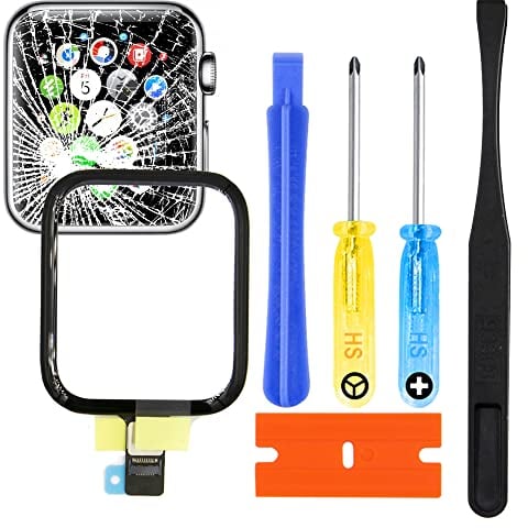 MMOBIEL Kit di Riparazione per Vetro dello Schermo Anteriore del digitalizzatore Compatibile con Apple Watch S5/SE (2020) 40 mm A2353 A2355 Ricambio - incl. Toolkit