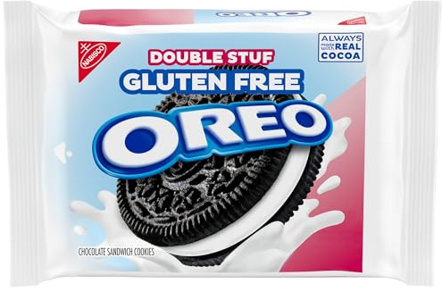 OREO Double Stuf Gluten Free Chocolate Sandwich Cookies, Gluten Free Cookies, 12.47 oz Packs