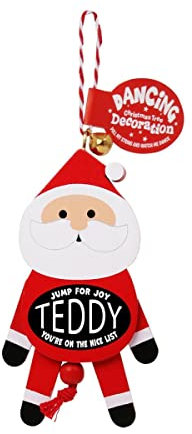 History & Heraldry Personalised Dancing Christmas tree Decorations (Teddy)