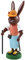 Thomas Preißler | Osterhasenfigur Osterhase Osterhäsin Hase | Höhe 10 cm | erzgebirgische Volkskunst | Osterfigur Osterdeko aus Holz | Hase Nordic Walker