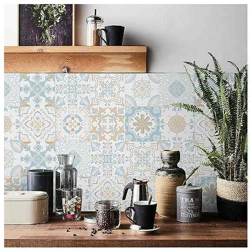 24pcs 20×20cm Tile Stickers for Kitchen & Bathroom Black and White Fish Scale 3D Tile Stickers Waterproof Oil Proof Self Adhesive Stick Blacksplash Wall Stickers Home Décor
