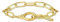 THOMAS SABO Gliederarmband mit Ringverschluss und weißen Steinen vergoldet 750 Gelbgold Vergoldung, 925 Sterlingsilber A2133-414-14