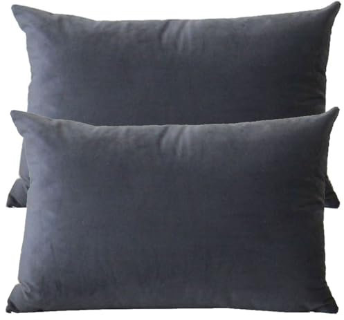 Kissenbezug 60x80 (Set mit 2) Kissen 50x70 Bezug Couch Sofa Kissenbezüge Samt 40x60 Dekokissen Bezug Blau/Grün/Grau,Pillowcase Pillow Cases 40 x 70,Kissen Abdeckung ( Color : Q , Size : 60x80 cm 2pcs