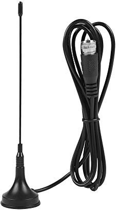 LetCart Antenne TV, Antenne TV Numérique HD D'intérieur, Antenne HDTV UHF VHF Double Bande avec Antenne à Base Magnétique 10DB