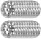 NIDONE 20pcs Plaques d'escargot en Acier Inoxydable avec Trous à 12 Compartiments, Plat d'escargot de Fruits de mer, Serveur Vaisselle Cuisson pour la Maison, la Cuisine, Le Restaurant, l'hôt