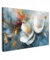 MuchoWow© Quadro Camera Da Letto 60x40 cm Quadri Soggiorno Decorazione Parete Quadri Moderni Su Tela Stampe Foto Con Cornice Quadretti PosterFiori - Bianco - Oro - Arte - Astratto - Astratti