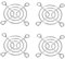 Treer 4-Pack Cooling fan grills, Made of stainless steel 304,Protective Grills for case fan CPU fan frequency converter inverter Router frequency changer (50mm)