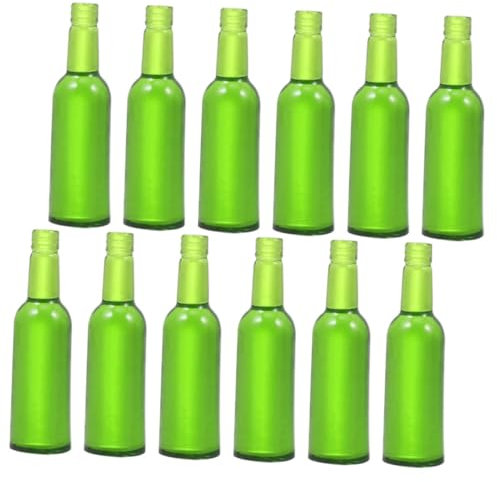 BESTonZON 12stücke Miniatur-Bierflaschen Für Puppenhaus Dekorative Miniatur-Flaschen Aus Harz Winzige Bierflaschen-Modelle Für
