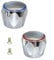 Lot de 2 têtes de rechange de robinet chromés pour lavabo, baignoire, évier, cuisine