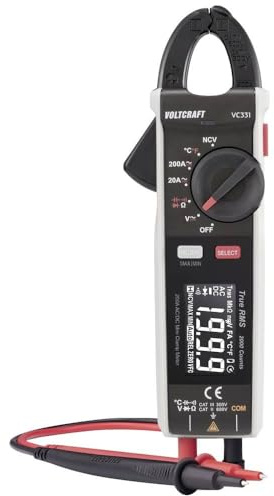 VOLTCRAFT VC-331 Stromzange kalibriert (ISO) CAT II 600 V, CAT III 300 V Anzeige (Counts): 2000