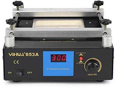 853A Station de préchauffage numérique pour plaque chauffante, antistatique, antirouille, pour dessoudage, 450 W