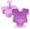 Cortapastas Body Bebé con Expulsor | Set de 2 Unidades | Ideal para Velas y Jabones | Fácil de Usar | Decoración Temática Infantil