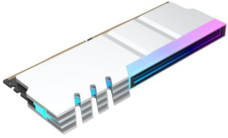 Maciun RAM Cooler - 5V Heat Spreader with Addressable LED | 3Pin RAM Radiator, Efficient Fin Radiation Dissipate Heatsink for Desktop PC Game Overclocking