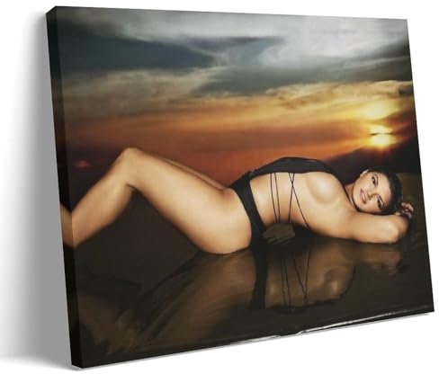 ouweri Gina Carano Heißes Poster, Wandkunst, Schlafzimmer-Drucke, Heimdekoration, Bild auf Leinwand, Gemälde, 60 x 90 cm