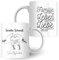 SMARTEON Tasse personalisiert | Kinderhände mit Namen als individuelles Geschenk für Papa und Mama als Andenken oder Fotogeschenk für Eltern und Kinder, Bedruckte Tasse (Papa & Mama)