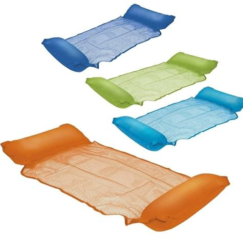 Hamaca hinchable flotante, 112 x 70 cm, varios colores, superficie perforada