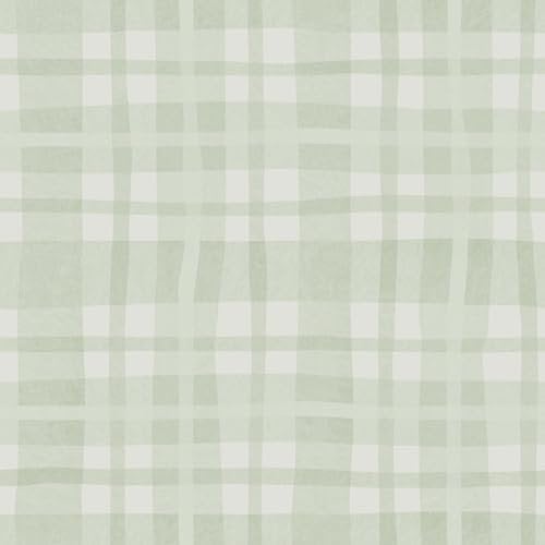 Ivy Plaid Fun and Playful, Chequed Design Wallpaper Perfect for Children's Bedrooms Nurseries Playrooms Sage Green Holden 14000