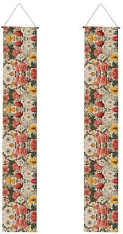 Party-Banner mit frischen kleinen Blumen – Dekoration für drinnen und draußen