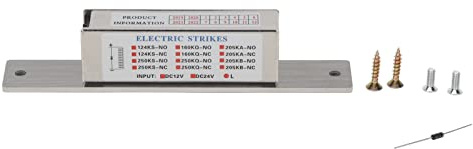 Serrure Electrique Encastrable Exterieur, 150x28x37mm, Acier Inoxydable et Alliage Zinc - Installation Cachee, Anti-Corrosion, Compatible Portail et Porte Bois