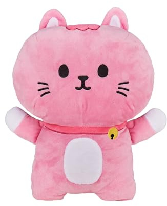 Cartomania Borsa acqua calda plushy feel at home, Tema gattino, Rosa, Morbido cuscino plushy integrato, Portatile, Per bambini e adulti, Idea regalo