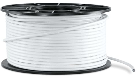 TechniSat Cavo coassiale SAT Basic, 100 m, 110 dB, 4 schermature, 5-3000 MHz, rivestimento in PVC, conduttore interno in acciaio/rame, cavo antenna premium su rotolo, per satellite, DVB-S2, DVB-C, BK
