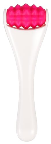 AMUSLESUR Augenroller Gesichtsmassageroller aus Abs und Silikon mit Ergonomischem Design für Gesichts und Augenpflege bei Gebrauch zu Hause und Reisen
