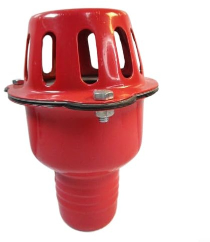 Rückschlagventil für Pumpe mit Siebfilter 2 Zoll, Eisen Mesh Einweg-Ventil gegen Rückfluss für Wasserpumpe und Kraftstofftransfer, (2 inch)