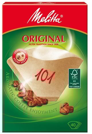 Melitta VE40 Sacs filtrants 101/40 Naturel