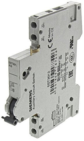 Siemens 5ST3012 Auxiliary Switch 2NC for MCB 5SL, 5SY, 5SP, ON-Off-SW. 5TL1, RCBO 5SU1, RCD 5SV, White