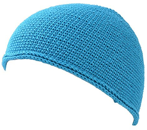 Charm Herren Islam Beanie Mütze - Skull Cap Kufi Namaz Takke in 2 Größen Türkis M