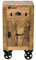 SIT-Möbel Rustic 1907-04 Kommode mit 1 Tür, 1 Schublade, aus Mangoholz, Antik, braun, Wortprints 44 x 34 x 82 cm