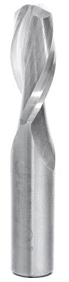 Amana Tool 46106 CNC Fraise à défoncer 2 cannelures hélicoïdales en carbure solide avec tige de 12,7 mm