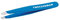 TWEEZERMAN Pinzetta mini (punte angolate inclinate, per sopracciglia, qualità professionale, acciaio inossidabile), blu Bahama