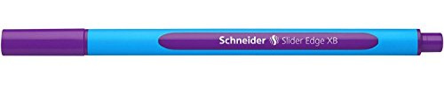Schneider Schreibgeräte Kugelschreiber Slider Edge, Kappenmodell, XB, violett, Schaftfarbe: cyan-violett