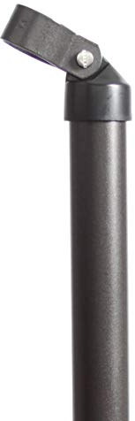 Alberts 623050 Strebe | zinkphosphatiert, anthrazit-metallic kunststoffbeschichtet | Länge 1150 mm | Streben-Ø 34 mm | Schellen-Ø 34 mm