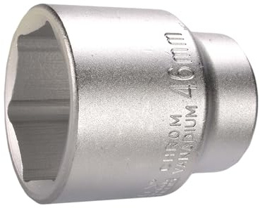 SW-Stahl 07660L-28 Steckschlüsseleinsatz 3/4 Zoll, 28 mm Sechskant | Premium Nuss aus Chrom-Vanadium-Stahl, 52 mm Länge, Matt Verchromt, für Außensechskant-Schrauben, 20 mm Antrieb