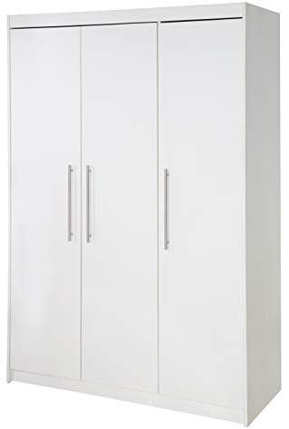 roba Kleiderschrank 'Maren' 3-türig, weißer Babyzimmerschrank, Drehtürenschrank, Babymöbel