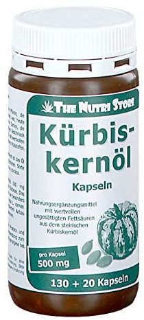 Kürbiskernöl 500 mg Kapseln 130+20 Stk. - Gesund für Blase und Prostata
