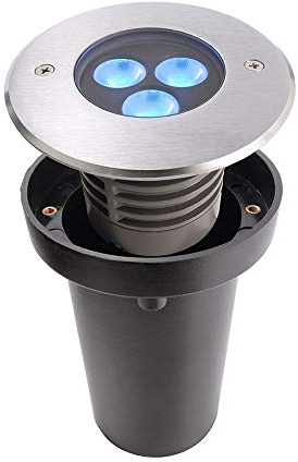 KapegoLED Bodeneinbauleuchte III RGB, 6 W, spannungskonstant, sy mmetrisch, 24 V DC, silber 730276