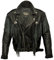 MDM Fransen Chopper Lederjacke in schwarz (XL)