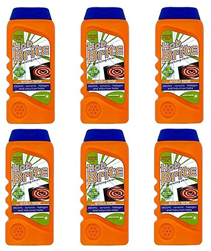 Hob Brite Original Ceramic, Electric, Halogen and Induction Hob Cream Cleaner (300ml, Pack of 6)