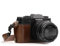 MegaGear MG958 Ever Ready Leder Kamera Halbtasche mit Trageriemen kompatibel mit Fujifilm X-T30, X-T20, X-T10 - Dunkelbraun