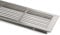 SOTECH 2 Stück Lüftungsgitter Aluminium 500 x 86 mm Schlitzgitter Belüftung Edelstahloptik