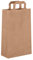 Dila GmbH 250 Papiertragetaschen Papiertaschen Henkeltaschen Tragetaschen Tüten Papiertüten braun recycelbar (22 x 10 x 36 cm)